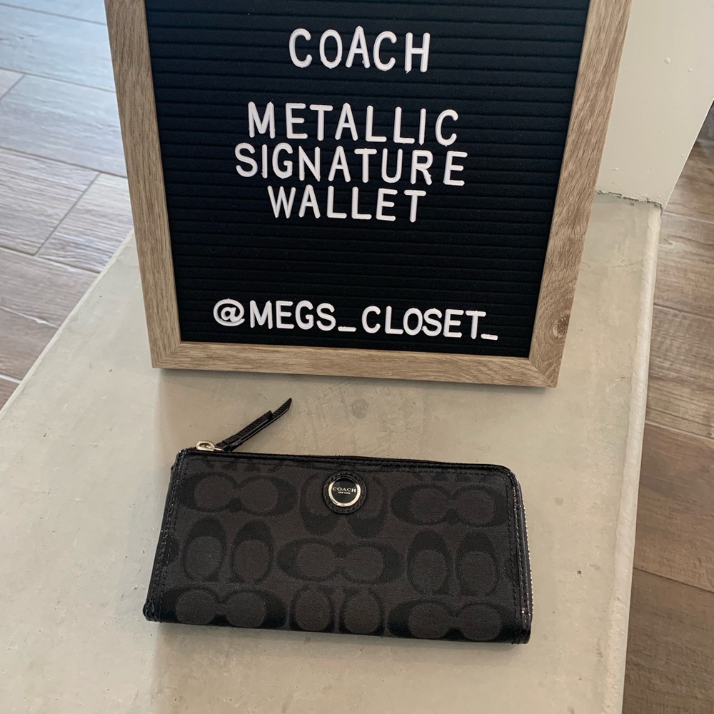 Coach Metallic Signature Wallet